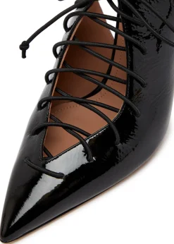 Alia 90 patent leather slingback pumps