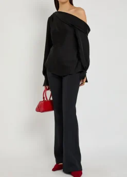 Alice draped satin top