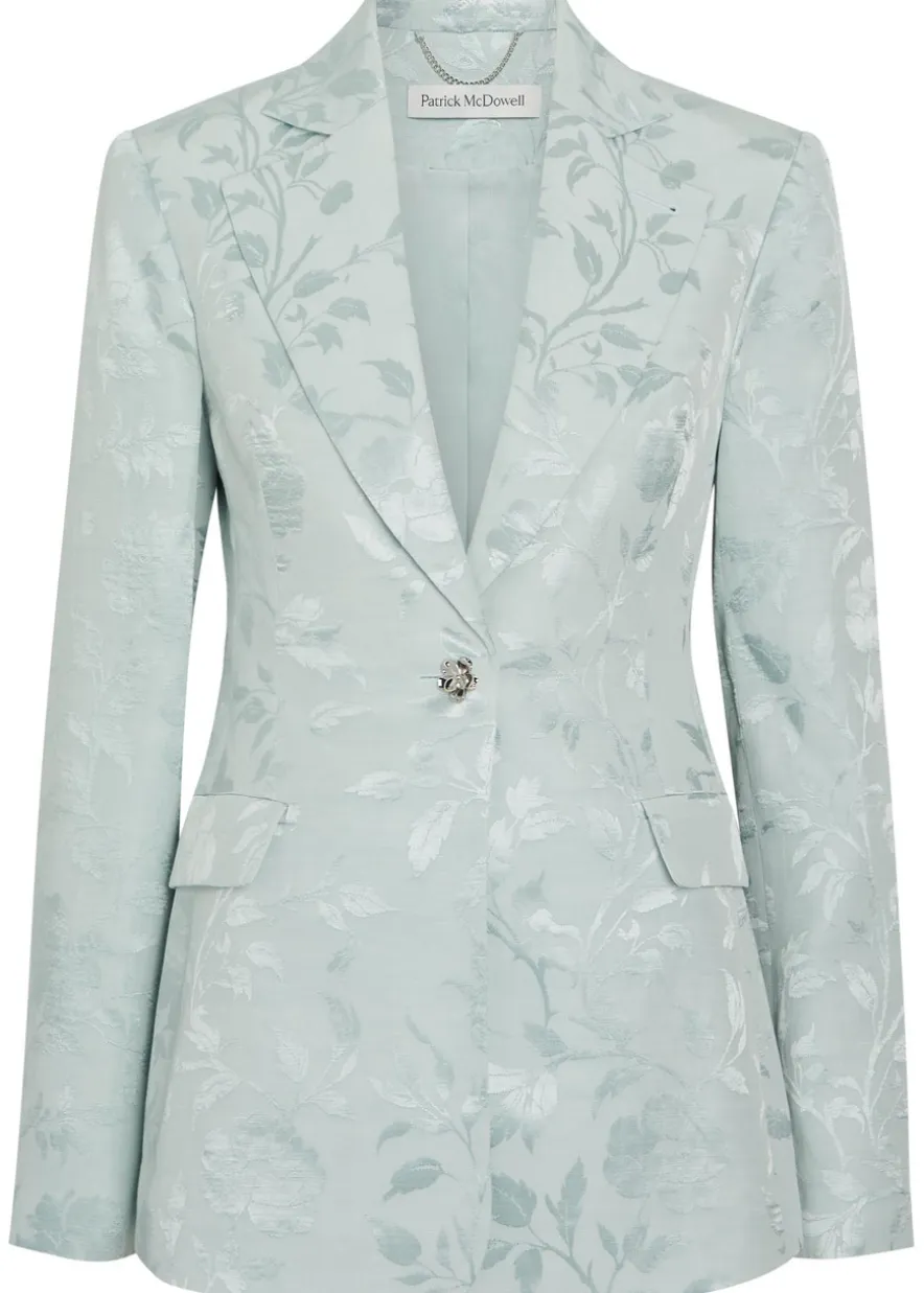 Alice floral-jacquard woven blazer