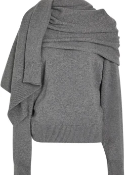 Alida scarf-effect wool and cashmere-blend jumper