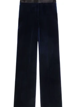 Alina flared-leg velvet trousers