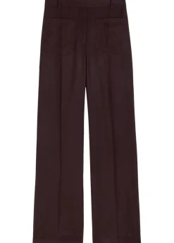 Alina flared-leg wool trousers