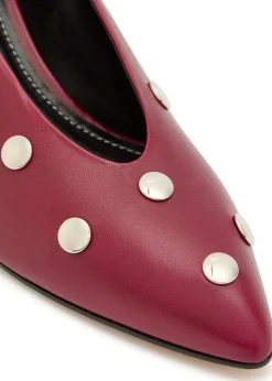 Aline 55 stud-embellished leather pumps