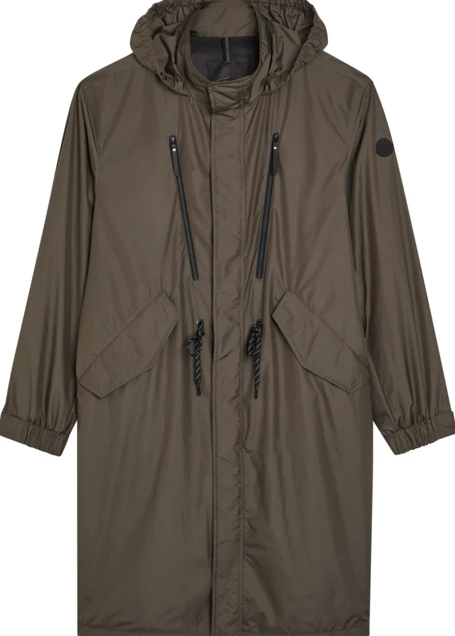 Alisa hooded shell parka coat