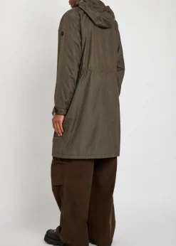 Alisa hooded shell parka coat