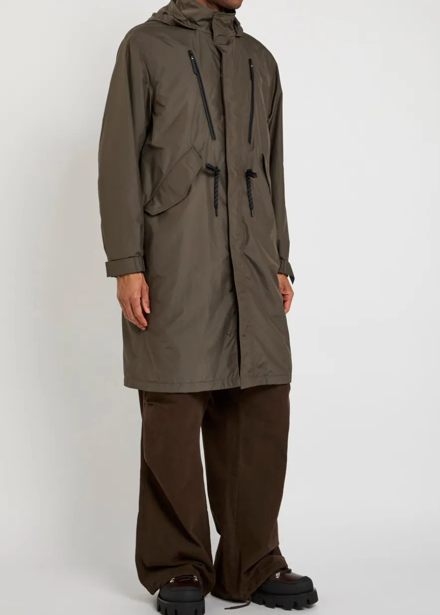 Alisa hooded shell parka coat