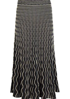 Aliza textured knit midi skirt