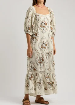 All The Attitude floral-print cotton maxi dress