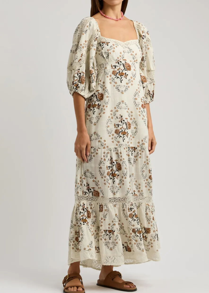 All The Attitude floral-print cotton maxi dress