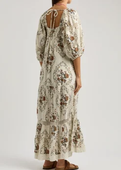 All The Attitude floral-print cotton maxi dress