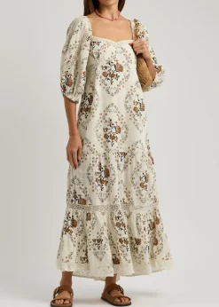 All The Attitude floral-print cotton maxi dress