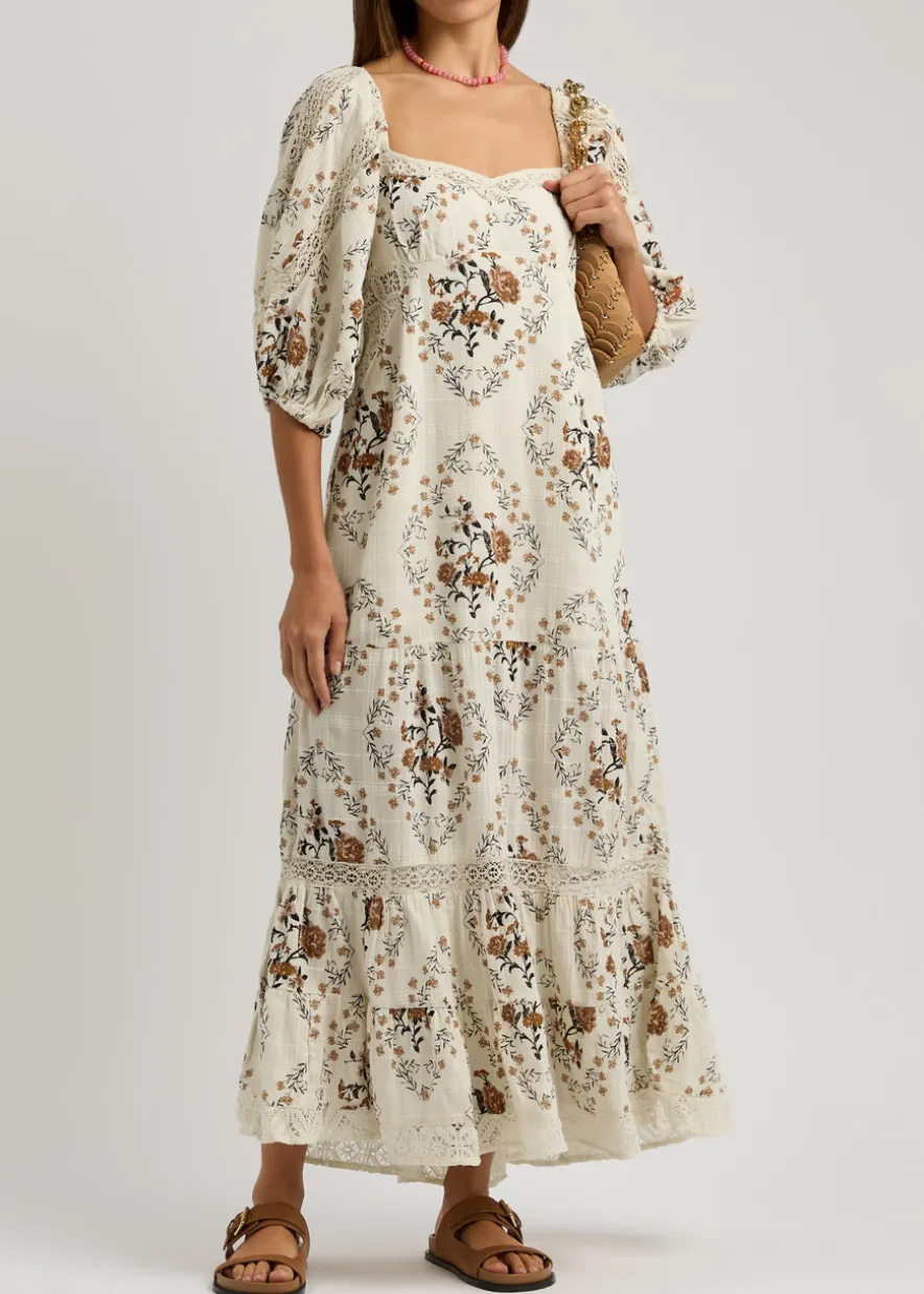 All The Attitude floral-print cotton maxi dress