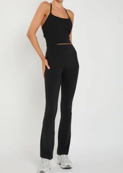 All The Feels flared stretch-jersey leggings