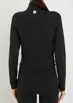 All The Feels zip up stretch-jersey top