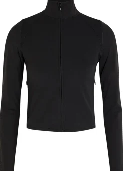 All The Feels zip up stretch-jersey top