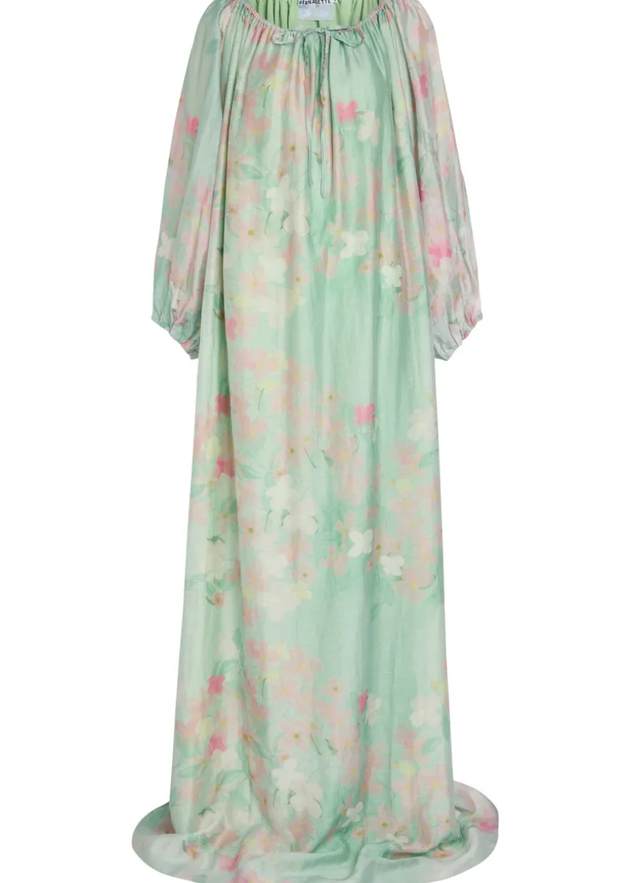 Ally floral-print woven maxi dress