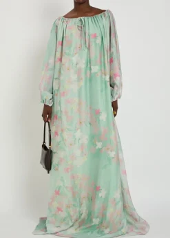 Ally floral-print woven maxi dress