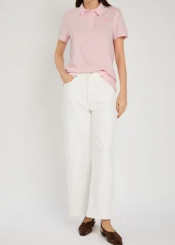Almira logo-appliqued piqué cotton polo shirt