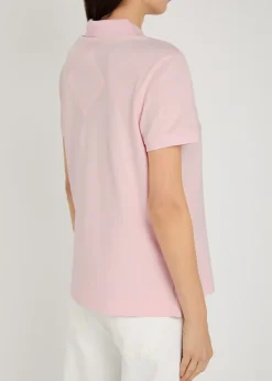 Almira logo-appliqued piqué cotton polo shirt