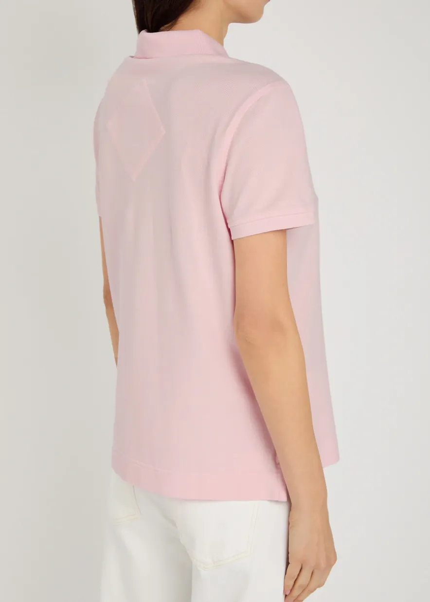 Almira logo-appliqued piqué cotton polo shirt