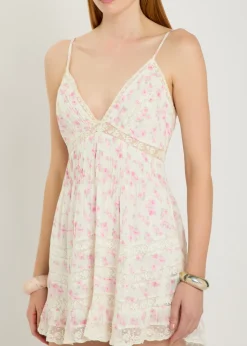 Alonna floral-print cotton mini dress