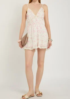 Alonna floral-print cotton mini dress
