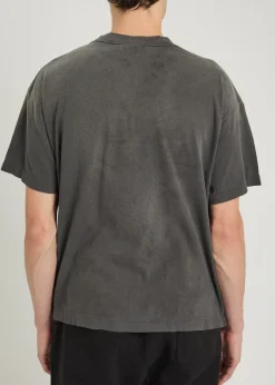 Alpha Nucleus printed distressed cotton T-shirt