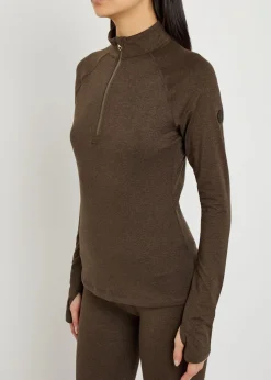 Always Warm half-zip stretch-jersey top