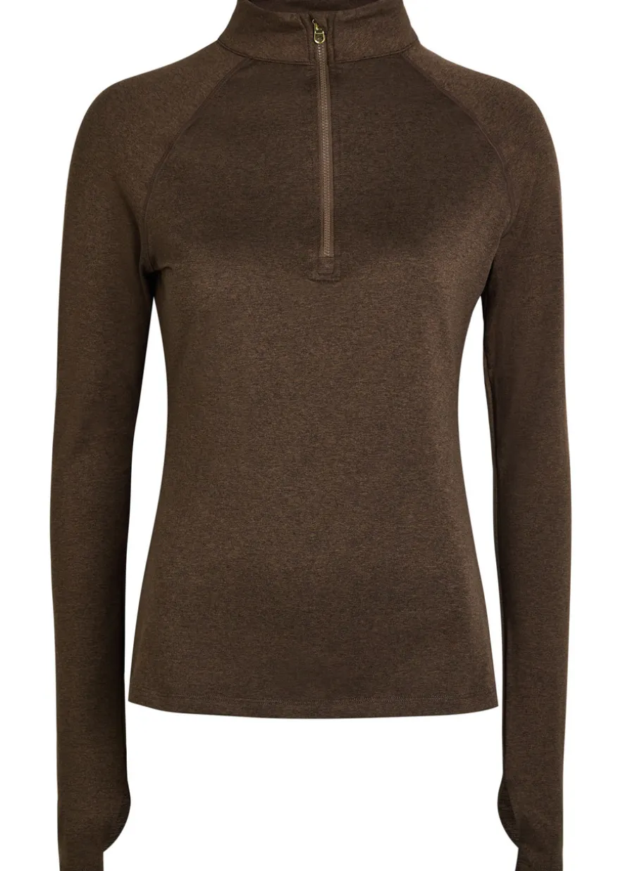 Always Warm half-zip stretch-jersey top