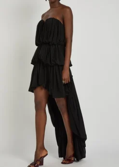 Aly gathered tissue jersey mini dress