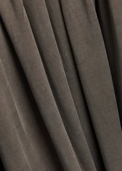 Alyve scarf-effect brushed jersey maxi dress