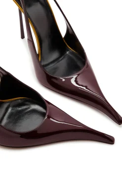 Amalia 110 patent leather slingback pumps