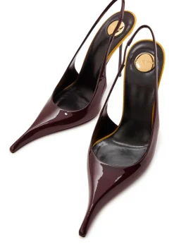 Amalia 110 patent leather slingback pumps