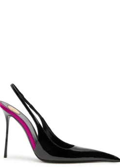 Amalia 110 patent leather slingback pumps