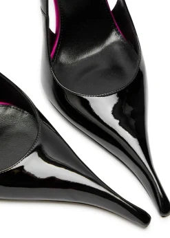 Amalia 110 patent leather slingback pumps