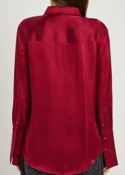 Amanda silk-blend shirt