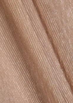 Amante metallic-mesh maxi dress