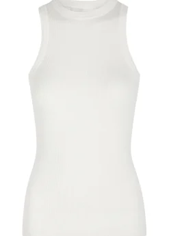 Amaya ribbed cotton and cashmere-blend tank top