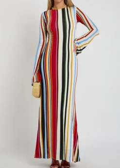 Amay striped stretch-jersey maxi dress
