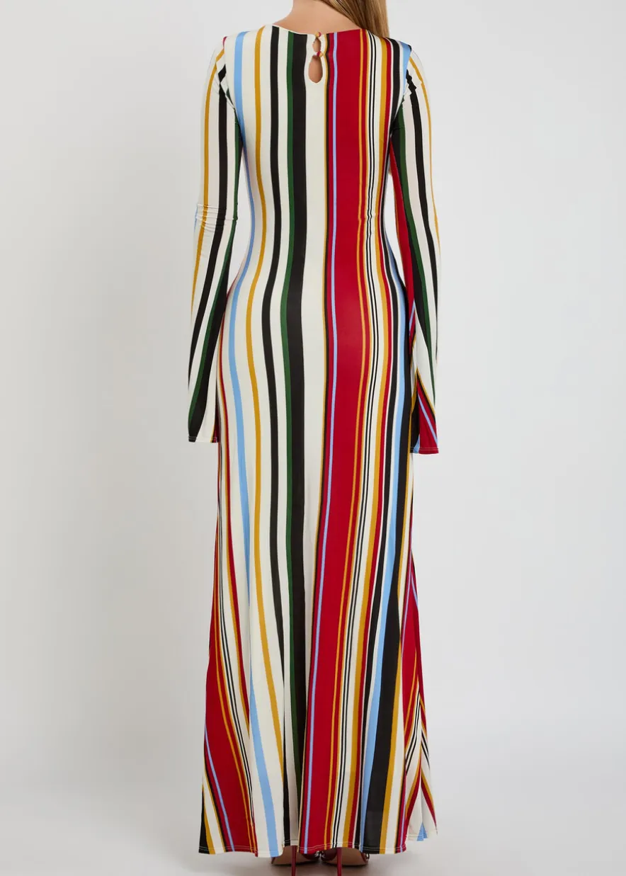 Amay striped stretch-jersey maxi dress