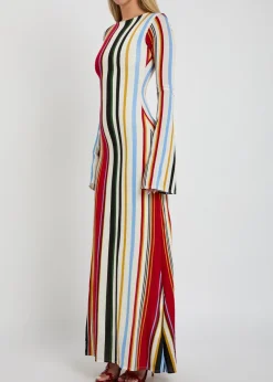 Amay striped stretch-jersey maxi dress