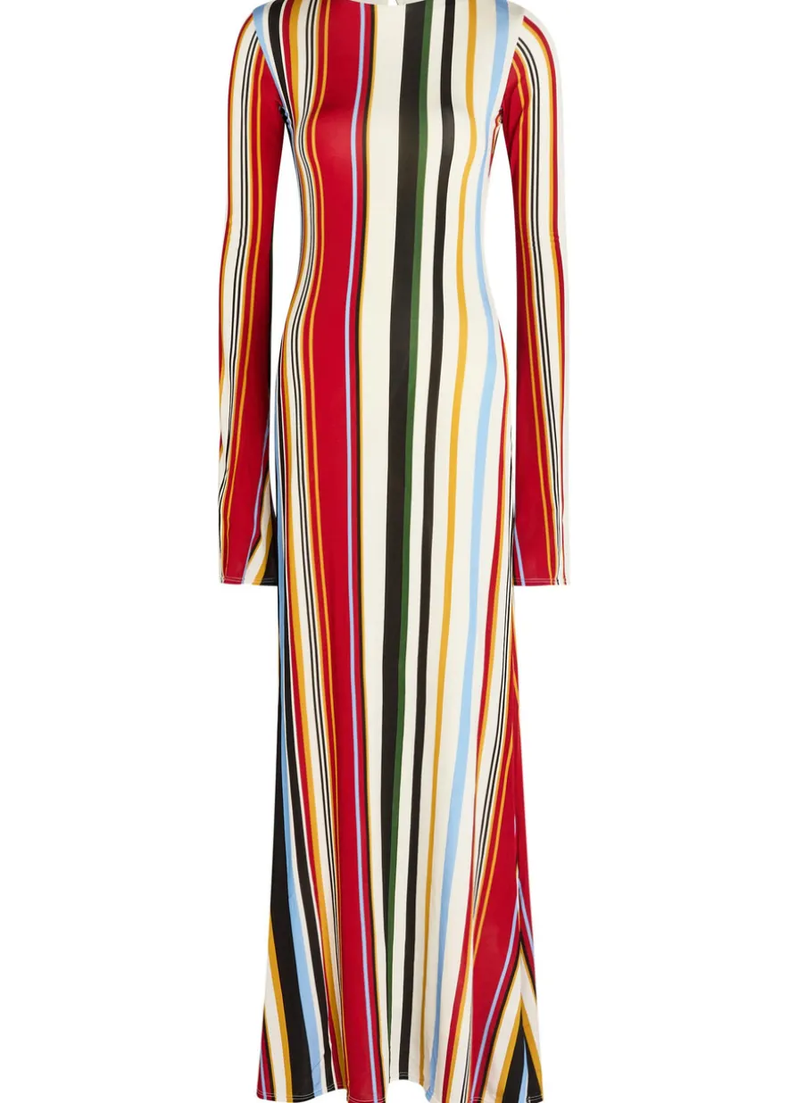 Amay striped stretch-jersey maxi dress