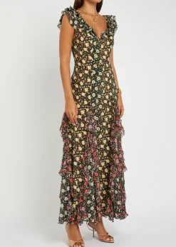 Ambika floral-print silk-chiffon maxi dress
