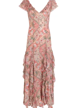 Ambika patterned silk-chiffon maxi dress