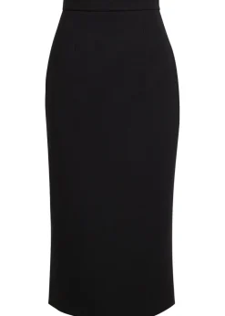 Amel crepe midi skirt