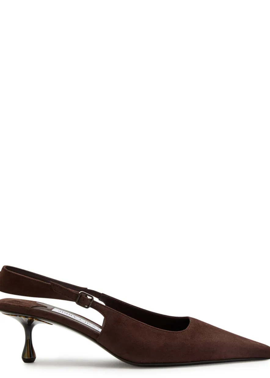 Amel 50 suede slingback pumps