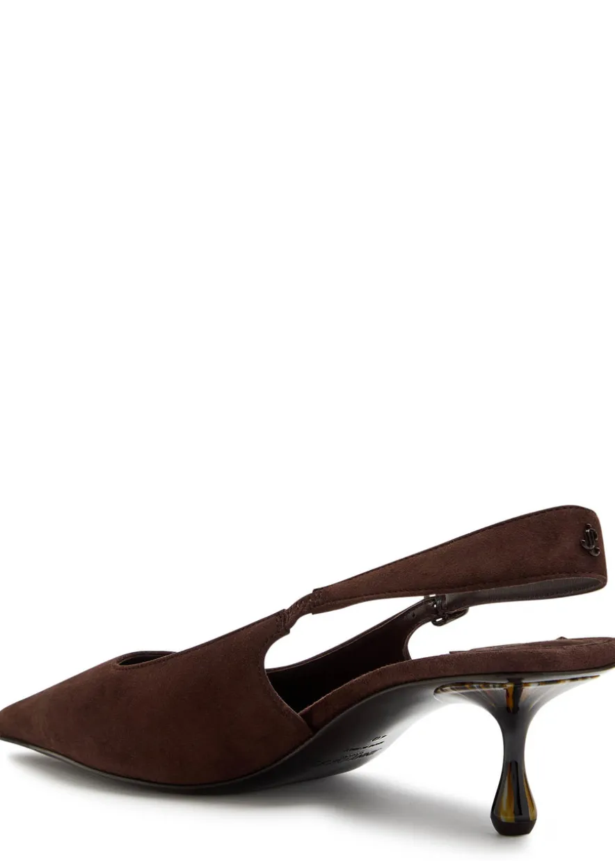 Amel 50 suede slingback pumps