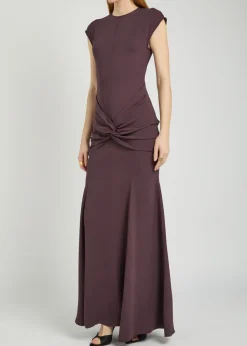 Ames twisted jersey maxi dress