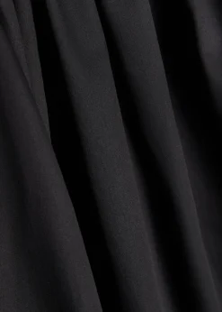 Amina gathered cotton midi dress