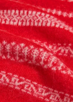 Amity fair isle brushed alpaca-blend jumper